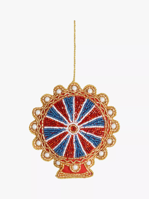 John Lewis Beaded London Eye Christmas Tree Bauble, Multi
