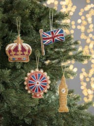 John Lewis Beaded London Eye Christmas Tree Bauble, Multi - thumbnail 3