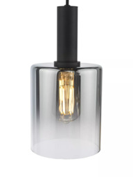 Där Savannah Pendant Ceiling Light, Black/Smoked - thumbnail 4