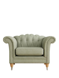 Laura Ashley Gloucester Armchair, Oak Leg - thumbnail 3