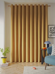 John Lewis Textured Weave Ultra Thermal Lined Eyelet Door Curtain - thumbnail 4