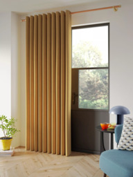 John Lewis Textured Weave Ultra Thermal Lined Eyelet Door Curtain - thumbnail 2