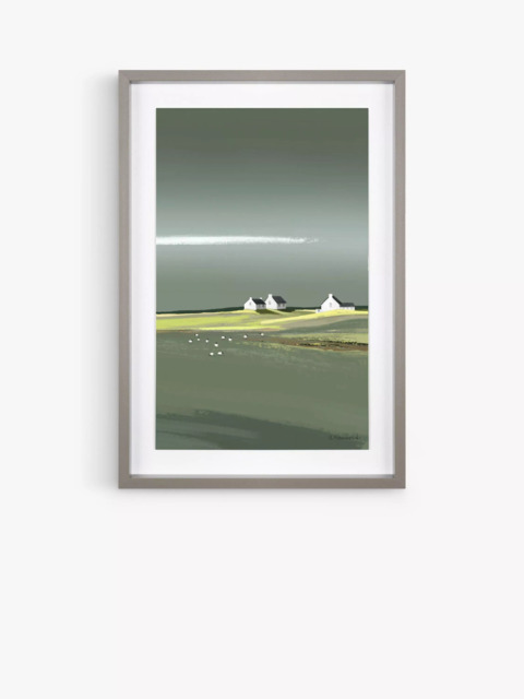 John Lewis Ulyana Hammond 'Aura' Framed Print & Mount, 60 x 41cm, Green/Grey - image 1
