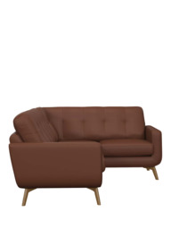 John Lewis Barbican RHF Corner End Leather Sofa, Light Leg - thumbnail 3