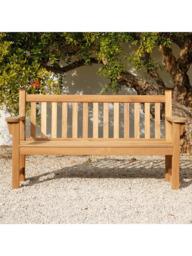 Barlow Tyrie London 3-Seater Wooden Garden Bench, Teak - thumbnail 2