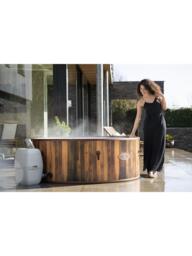 Lay-Z-Spa Helsinki AirJet Plus Inflatable Square Smart Hot Tub with Cover, 7 Person - thumbnail 3