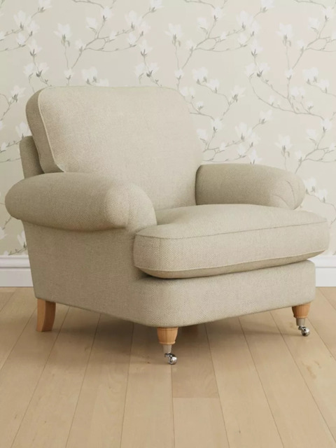 Laura Ashley Beaumaris Armchair, Oak Leg - image 1