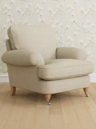 Laura Ashley Beaumaris Armchair, Oak Leg