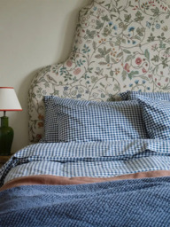 Piglet in Bed Washed Cotton Percale Gingham Bedding - thumbnail 1
