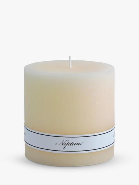 Neptune Blyton Unscented Wax Pillar Candle, 680g, Calico - image 1