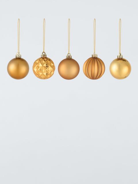 John Lewis Shatterproof Baubles, Box of 30, Gold - image 1