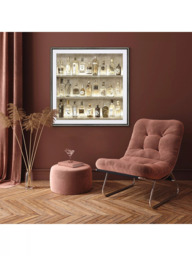 John Lewis Charlotte Oakley 'The Connoisseur' Framed Print & Mount, 89 x 89cm, Gold/Multi - thumbnail 3