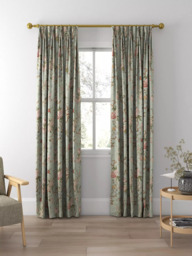 GP & J Baker Oriental Bird Made to Measure Curtains or Roman Blind, Eau De Nil - thumbnail 5