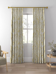 Harlequin Salice Made to Measure Curtains or Roman Blind, Mustard - thumbnail 3