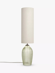 John Lewis Fulbrook Ribbed Glass Floor Lamp, Olive - thumbnail 3