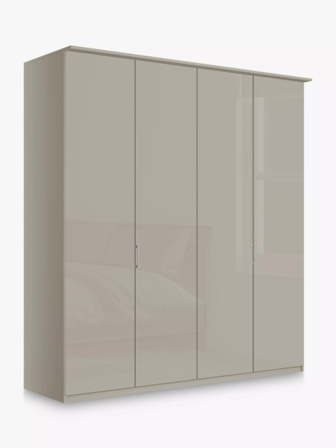 John Lewis Elstra 200cm Wardrobe with Glass Hinged Doors - image 1