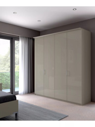 John Lewis Elstra 200cm Wardrobe with Glass Hinged Doors - thumbnail 3