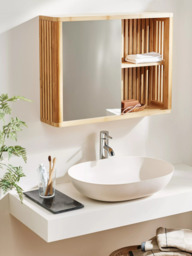 John Lewis Mirrored Slatted Bathroom Cabinet - thumbnail 6