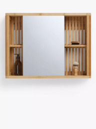 John Lewis Mirrored Slatted Bathroom Cabinet - thumbnail 3