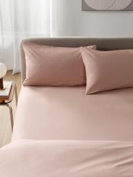 John Lewis Egyptian Cotton Percale Easy Care 260 Thread Count Deep Fitted Sheet - thumbnail 4