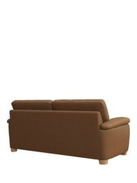 John Lewis Camden Large 3 Seater Leather Sofa, Light Leg - thumbnail 4