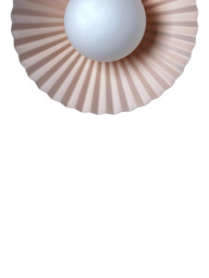 houseof Flush Pleated Wall Light, Burgundy - thumbnail 5