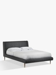 John Lewis Mid-Century Sweep Upholstered Bed Frame, Double - thumbnail 1