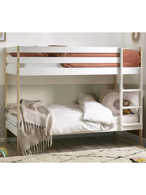 Julian Bowen Nellie Bunk Bed, Single, White/Pine - image 1
