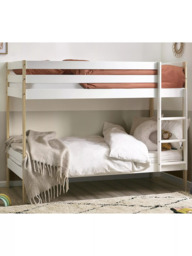 Julian Bowen Nellie Bunk Bed, Single, White/Pine