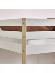 Julian Bowen Nellie Bunk Bed, Single, White/Pine - thumbnail 4