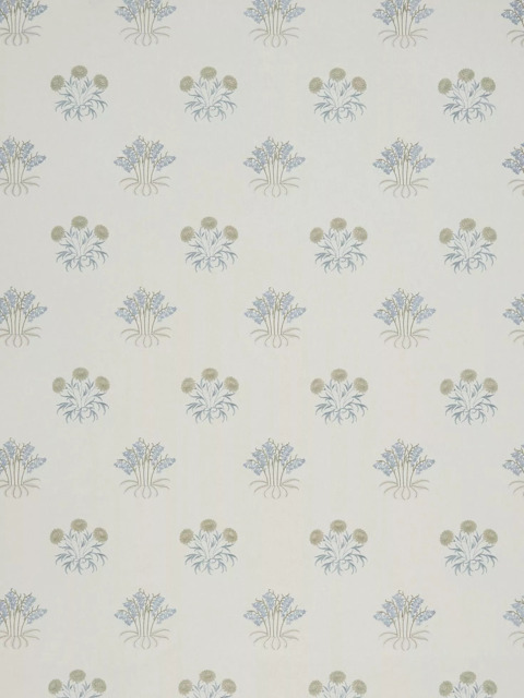 William Morris At Home Marigold Tree Embroidered Made to Measure Curtains or Roman Blind, Woad - image 1