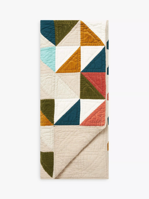 John Lewis Colourful Patchwork Quilt, Multi