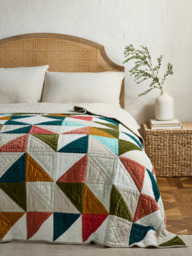 John Lewis Colourful Patchwork Quilt, Multi - thumbnail 2