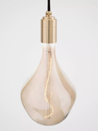 Tala Brass Triple Pendant Ceiling Light with Voronoi II 3W ES LED Dimmable Tinted Bulbs - thumbnail 5