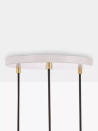 Tala Brass Triple Pendant Ceiling Light with Voronoi II 3W ES LED Dimmable Tinted Bulbs - thumbnail 3