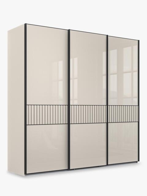 John Lewis Newlyn 2.25m Sliding Wardrobe with 3 Glass Doors - image 1