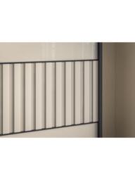 John Lewis Newlyn 2.25m Sliding Wardrobe with 3 Glass Doors - thumbnail 3