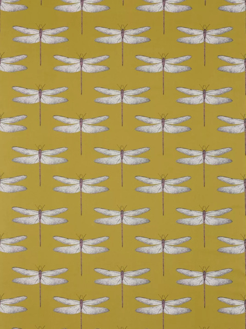 Harlequin Demoiselle Made to Measure Curtains or Roman Blind, Chartreuse/Grape - image 1