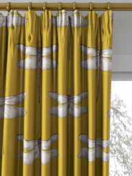 Harlequin Demoiselle Made to Measure Curtains or Roman Blind, Chartreuse/Grape - thumbnail 2