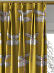 Harlequin Demoiselle Made to Measure Curtains or Roman Blind, Chartreuse/Grape - thumbnail 4