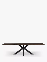 John Lewis Ripley Fixed Dining Table, Natural Edge, Solid Oak, Dark Oil - thumbnail 2