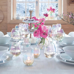 LSA International Pearl Tealight Holder & Candles, Set of 4 - thumbnail 4
