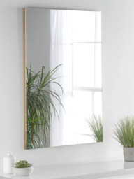 Yearn Delicacy Rectangular Wood Frame Wall Mirror