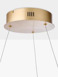 John Lewis Tempesta Twirl LED Hoop Pendant Ceiling Light, Brass Effect - thumbnail 5