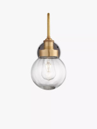 Industville Swan Neck Glass Globe Outdoor/Bathroom Wall Light - thumbnail 2