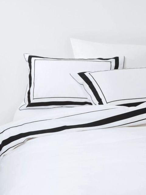 John Lewis Sloane 200 Thread Count Egyptian Cotton Border Duvet Cover Set - image 1