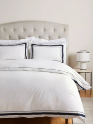 John Lewis Sloane 200 Thread Count Egyptian Cotton Border Duvet Cover Set - thumbnail 2