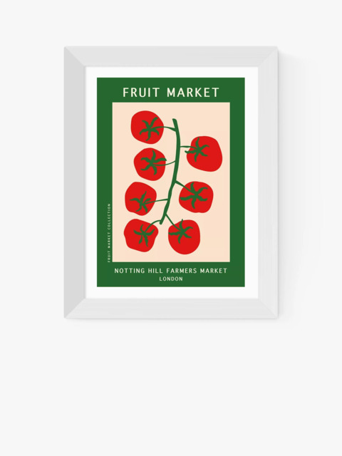 EAST END PRINTS Luxe Poster Co. 'Notting Hill Farmers Market' Framed Print
