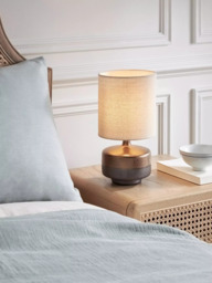 John Lewis Delaney Ceramic Duo Table Lamp, Set of 2, Bronze Glaze - thumbnail 2
