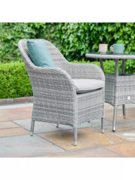 LG Outdoor Monte Carlo 2-Seater Round Garden Bistro Table & Chairs Set - thumbnail 3